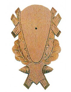 Ecusson chêne porte trophée